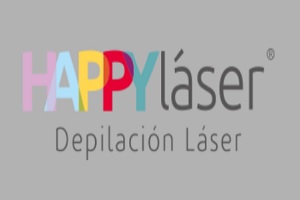 de los centros de depilación láser en México, logo del centro HAPPY laser