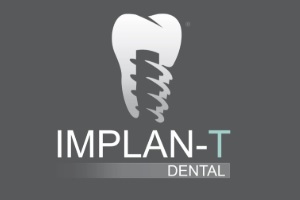 una de las clínicas de implantes dentales en México, logo de la clínica Implan-T