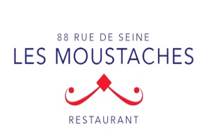 uno de los restaurantes franceses en México, logo del Restaurante Les Moustaches