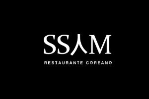 uno de los restaurantes coreanos en México, logo del restaurante SSAM