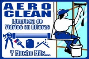 una de las empresas de limpieza de ventanas en México, logo de Aeroclean