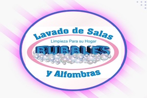 de las empresas de limpieza de muebles en México, logo de Bubbles