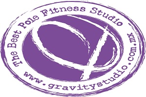 una de las academias de pole dance en México, logo de Gravity Pole Fitness Studio