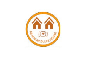 de los servicios de lavado de cortinas en México, logo de la empresa Mi Hogar Dulce Hogar