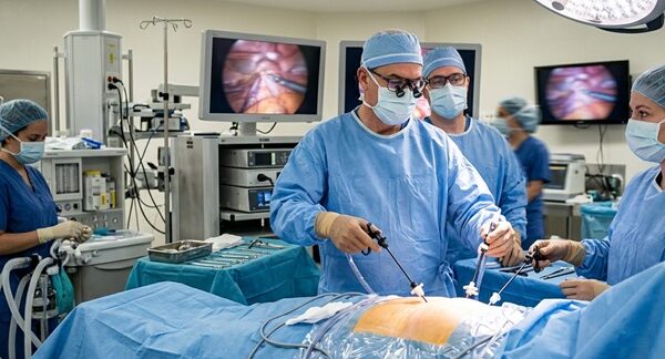 Cirujanos abdominales - Médico abdominal tratando una enfermedad del abdomen a un paciente en México