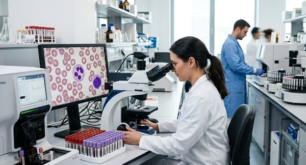 Departamentos de hematología - Hematologista realizando una hematología clínica en México para descartar enfermedades