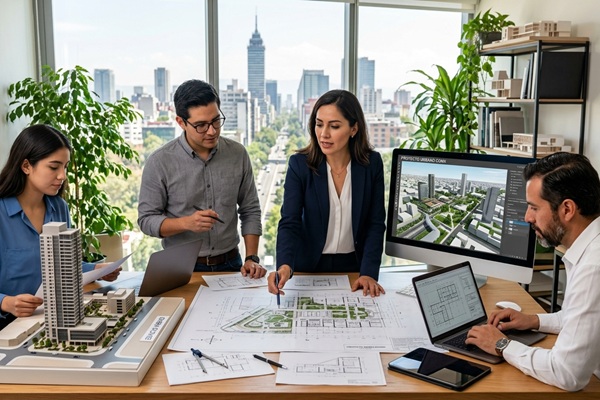 Carreras mejor pagadas - Equipo de arquitectura y urbanismo con las carreras universitarias mejor pagadas en México